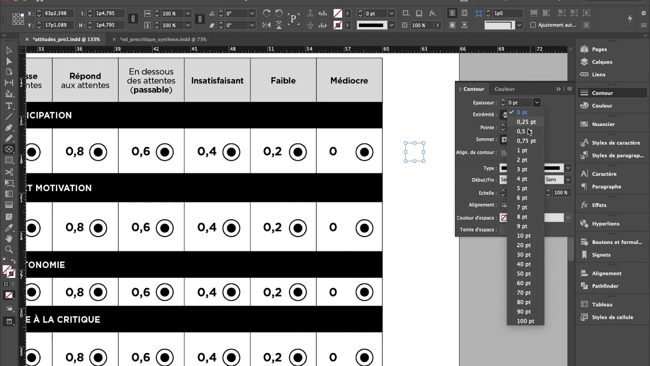 Formulaire dans InDesign et Acrobat
