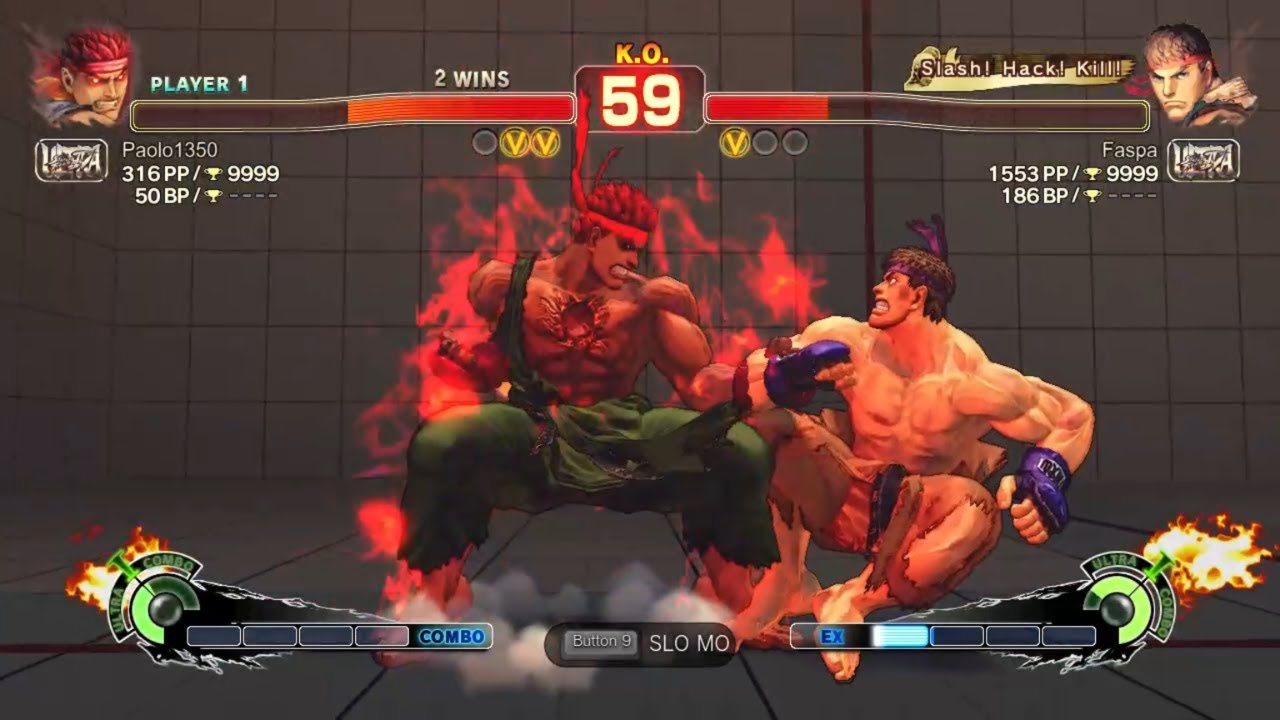Hitting the Raging Demon with Evil Ryu Online