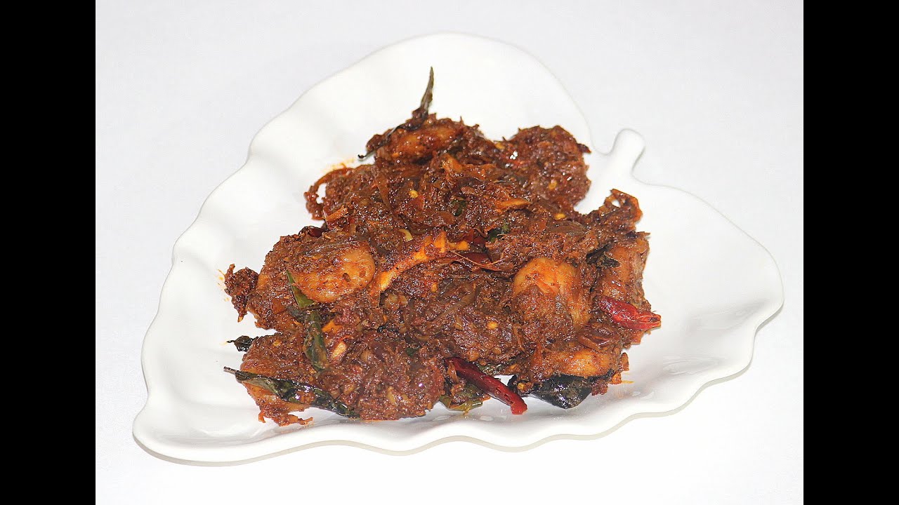 Kerala Style Chemmeen Roast | Chemmeen Ularthyathu | Prawns Masala | Malayalam Recipe | Pachakalokam