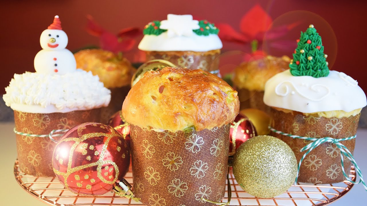 MINI PANETONE DECORADO DE NATAL | BOLOS BAFÔNICOS