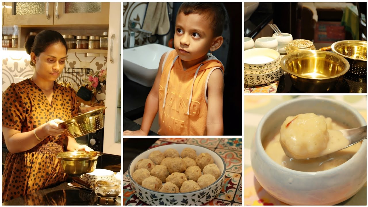 My 9:00Am to 10:00 PM Busy  Routine🍃Homemaker Life,Ceramic Kitchen Items & easy laddu recipe😋 