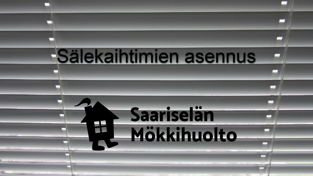 sälekaihtimien asennus