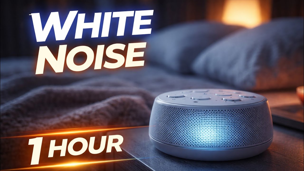 White Noise • Deep Sleep & Focus • 1 Hour Black Screen