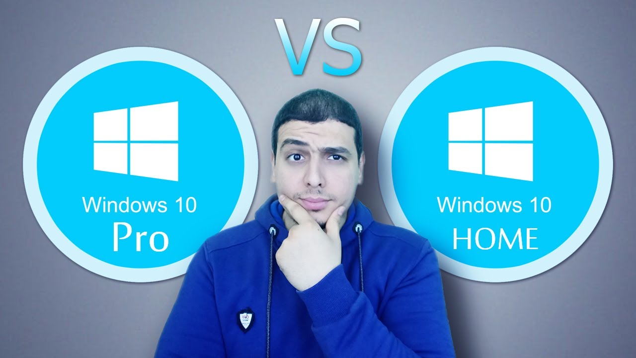 أفضل  مقارنه الفرق بين Windows 10 Pro  و  Windows 10 Home | مميزات ويندوز 10 (2020)