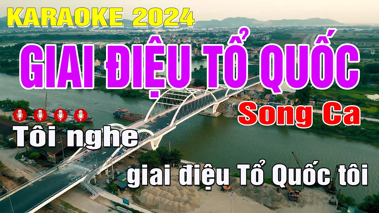 Giai Điệu Tổ Quốc Karaoke Song Ca (Cm) Nhạc Sống | Trung Hiếu