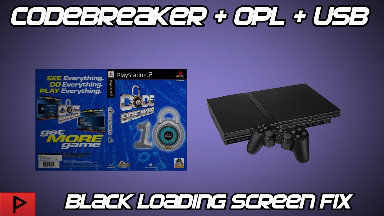 Codebreaker, OPL, and USB Black Loading Screen Fix (2020)