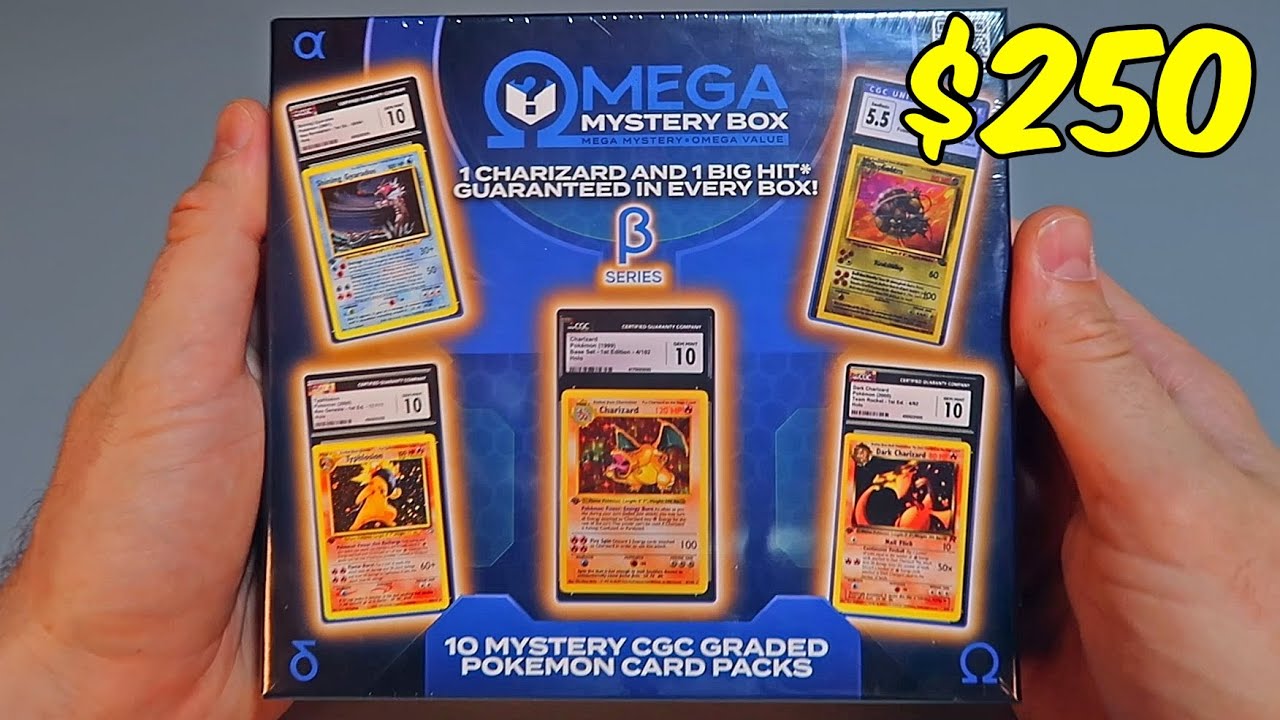 Загадочная коробка Omega Mystery Box Beta Series за 250 долларов — коллекционная карта Pokemon с ...