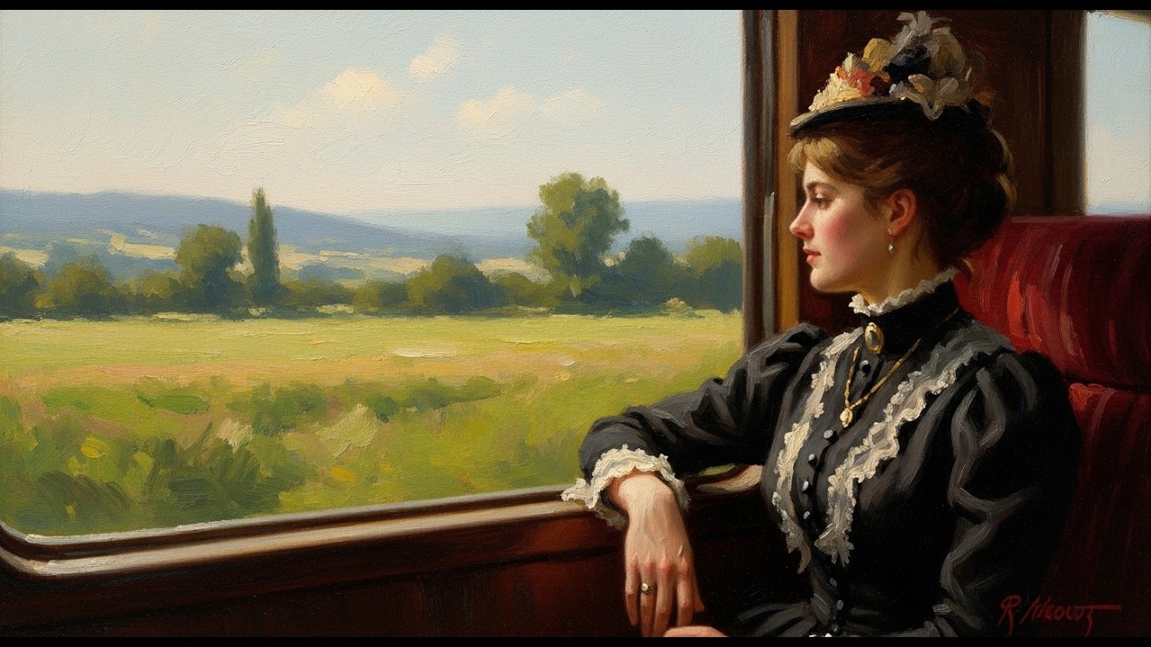 A Peaceful Train Journey Through Victorian England