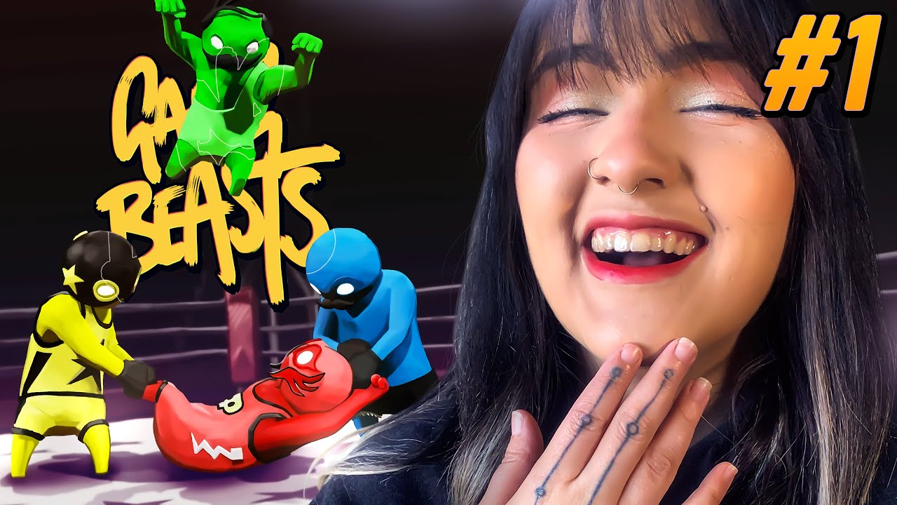 Riyuuka jogando Gang Beasts (GAROTAS MÁGICAS) #1