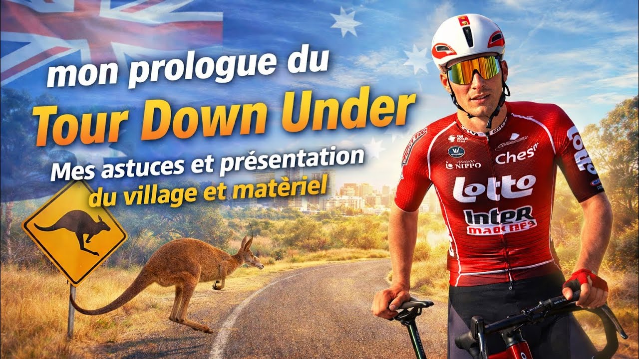 PROLOGUE TOUR DOWN UNDER 🇦🇺 | Mes Astuces, Village & Matériel 🚴‍♂️🔥