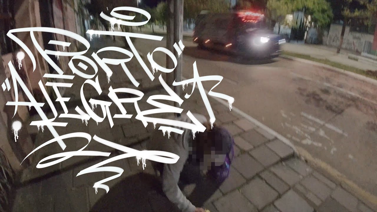 GRAFFITI ILEGAL DRIBLANDO A POL&Iacute;CIA