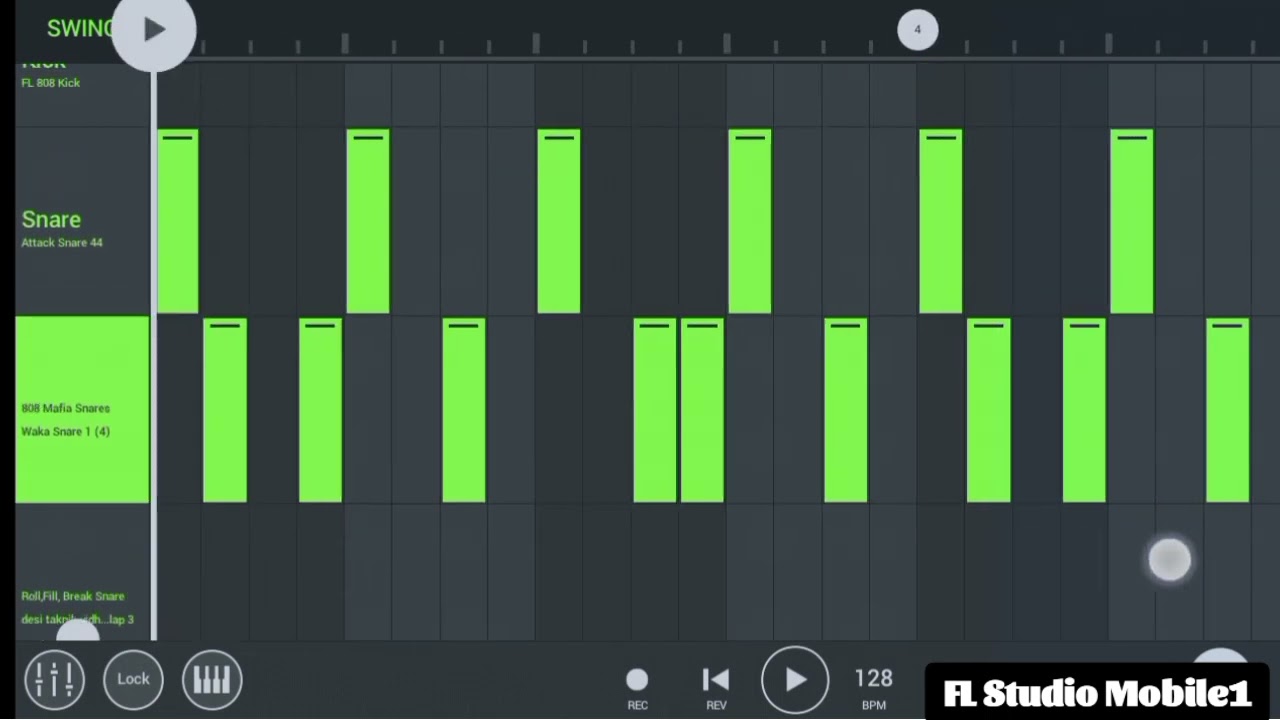 Buildup Snare Pattern