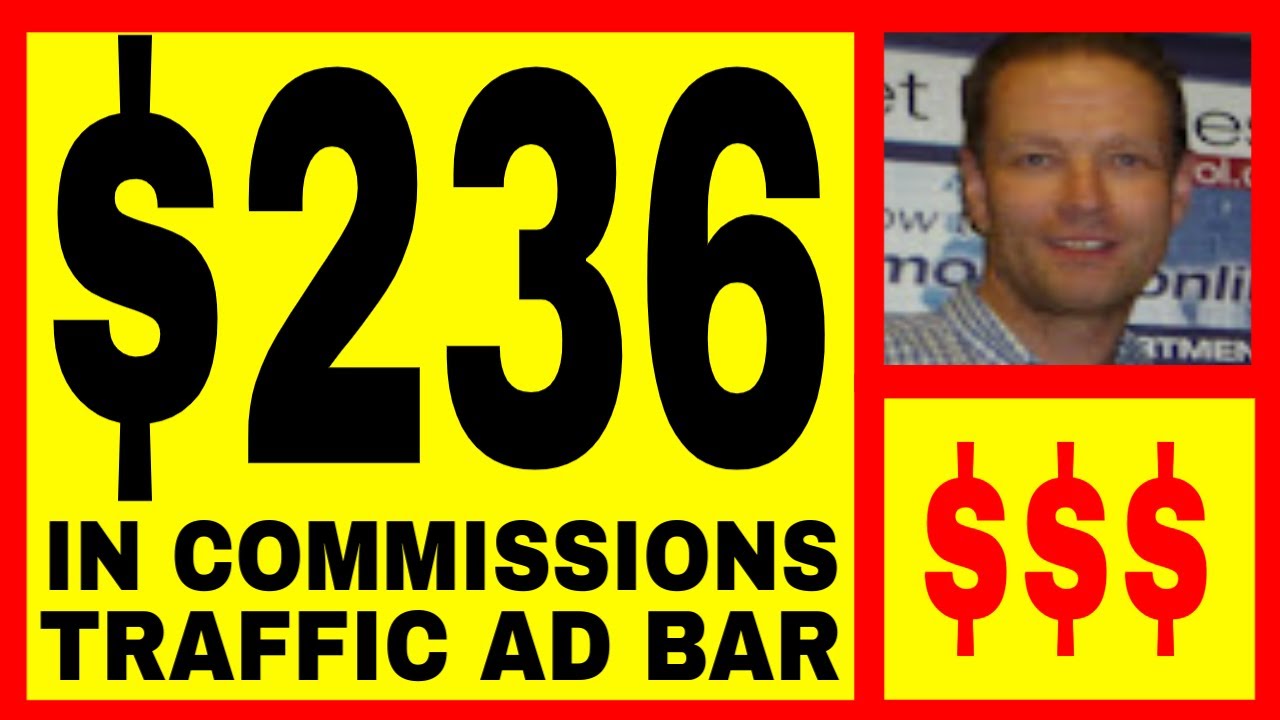 Traffic Ad Bar Review - $236 In Commissions - Free To Join.