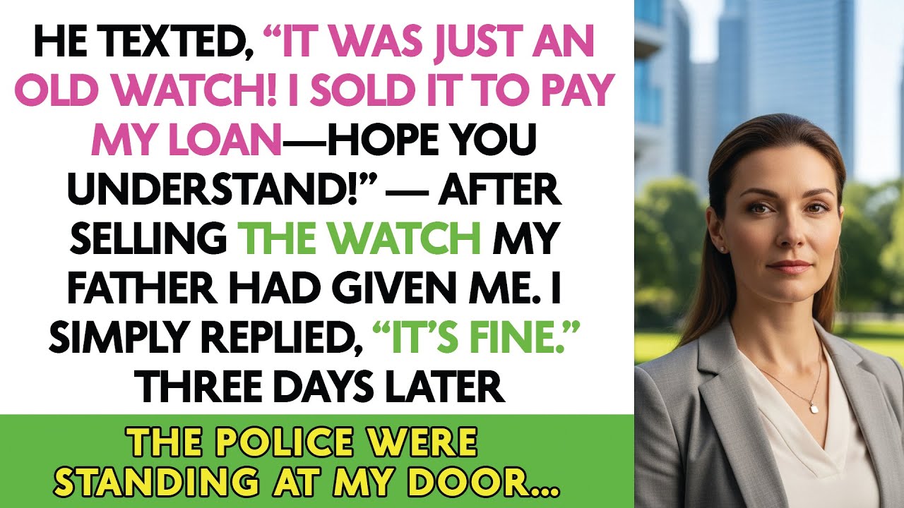 He Texted, “It Was Just An Old Watch! I Sold It To Buy A Designer Bag—Hope You Understand!”