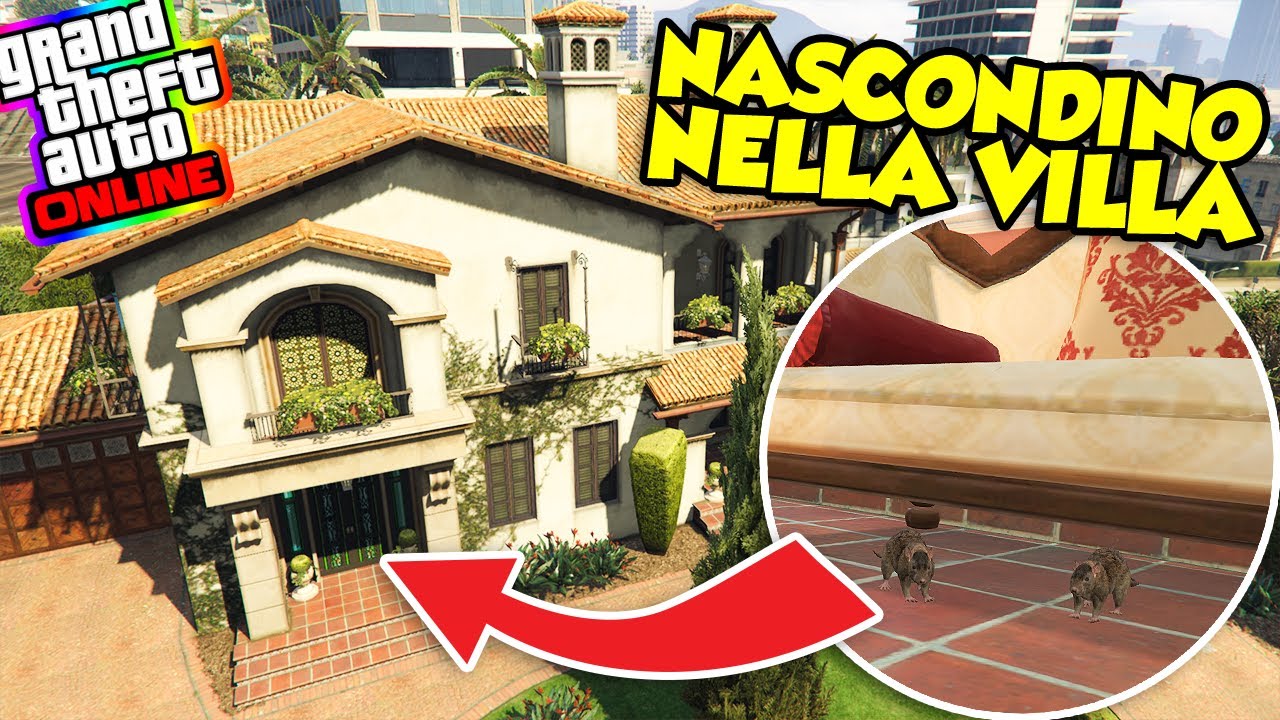 Gta 5 ITA - Nascondino con gli animali nella villa!!
