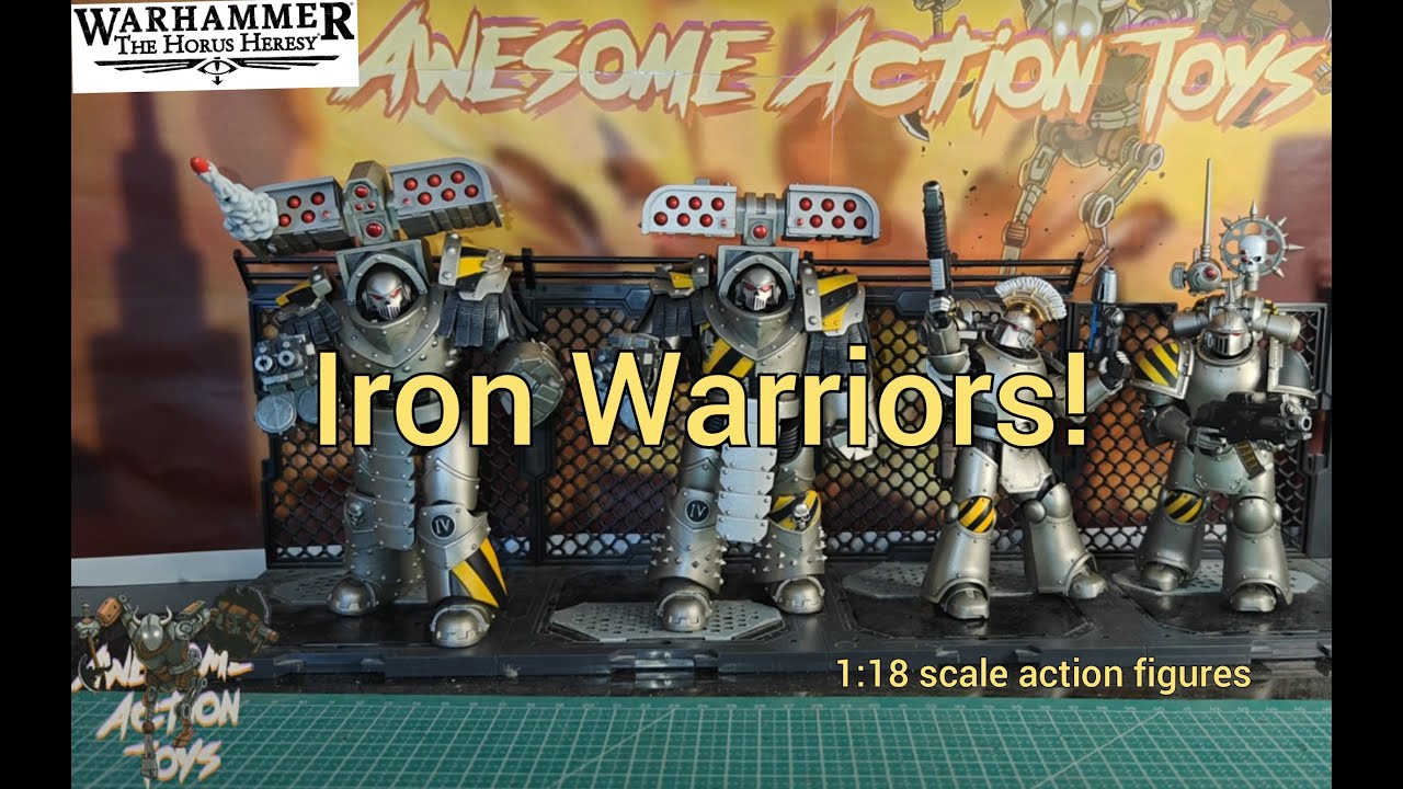 Warhammer The Horus Heresy  Iron Warriors 1:18 scale action figures by Joytoy. These are great!