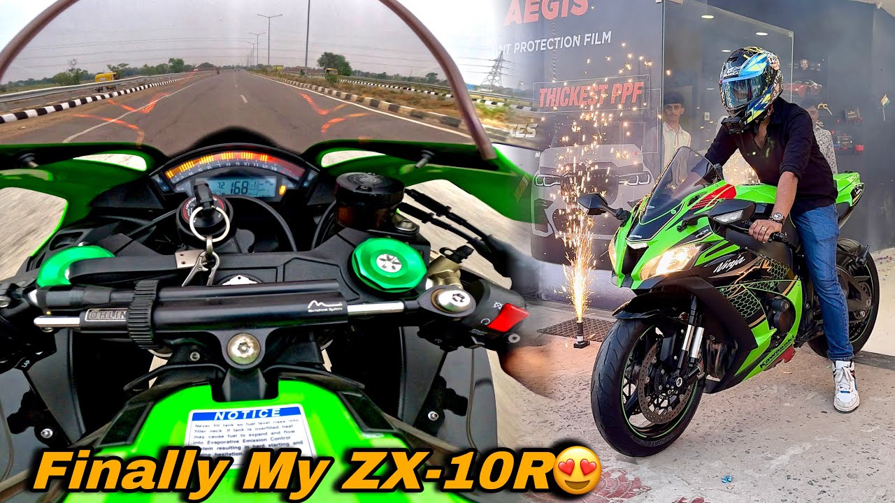 Finally Riding My KAWASAKI ZX-10R 🔥| 1st Gear pe 170KMPH 😱