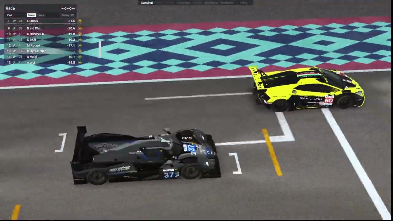 LMU Elms Sprint Daily Replay 40Mins @ Lusail Short LMP2 17th to 8th