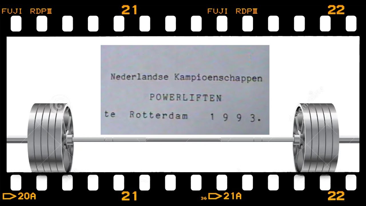 Nederlandse kampioenschappen POWERLIFTING 1993 te ROTTERDAM.