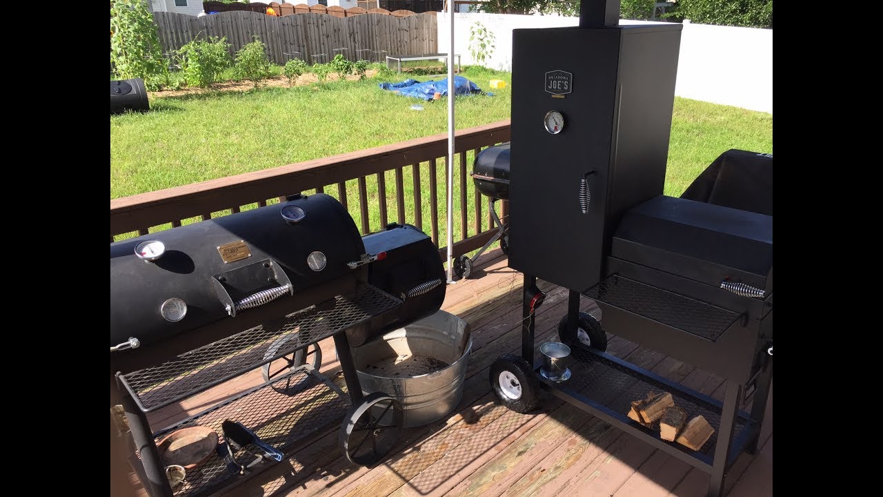 Oklahoma Joe's Bandera Vertical Smoker Modifications and Burn In