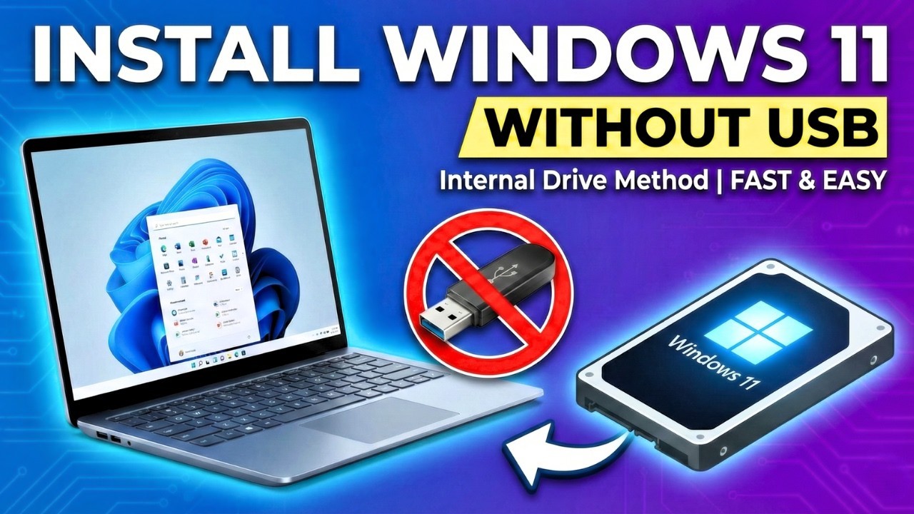 Как установить Windows 11 без USB-накопителя | Метод с использованием внутреннего диска