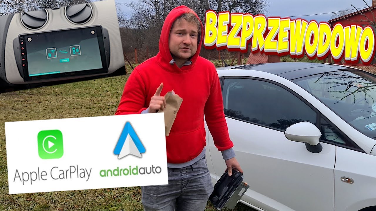 🚗 Bezprzewodowe Android Auto / Apple Car w każdym samochodzie nawet starym  Adapter USB TEST! 🚗