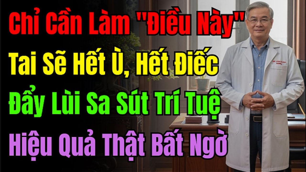 Sợ Lãng Tai, Sa Sút Trí Tuệ? Xem Ngay Video Này Để Cả Đời An Tâm. Giải Pháp Duy Nhất Bạn Cần Tìm.