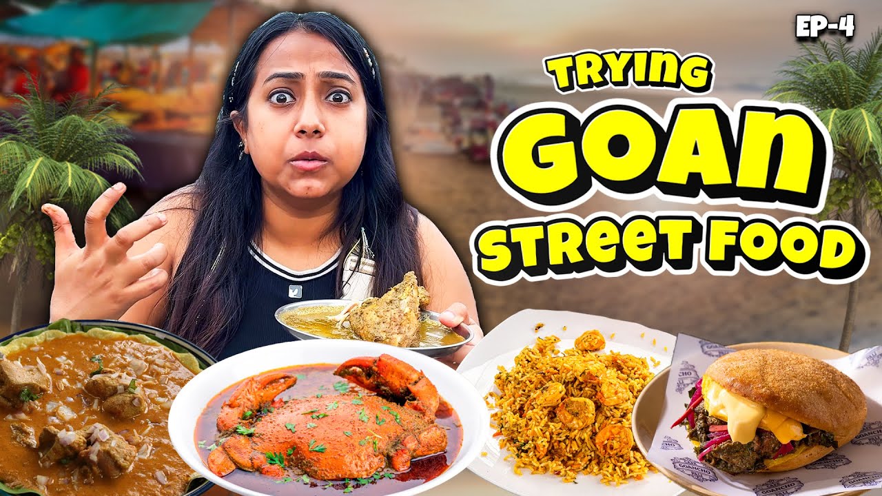 Goa&rsquo;s Famous Street Food -Cafreal, Ros Omelette & Crazy Crab ! Mapusa to Arpora Tour