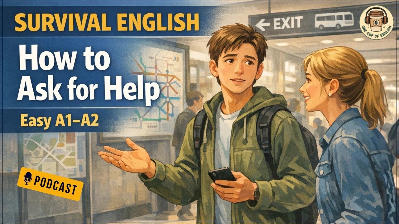 Survival English: How to Ask for Help in English | Easy A1–A2