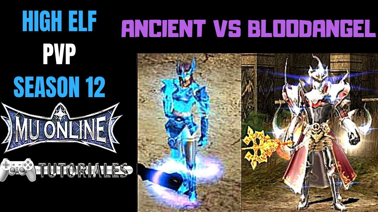 High Elf FULL PVP Set Acc Ancient vs Bloodangel Socket ¿ Rage Fighter SOCKET? Mu Online Season 12
