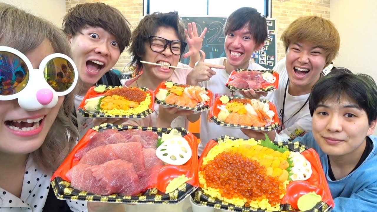 ウーバーイーツで1万円分を早食い対決！！！