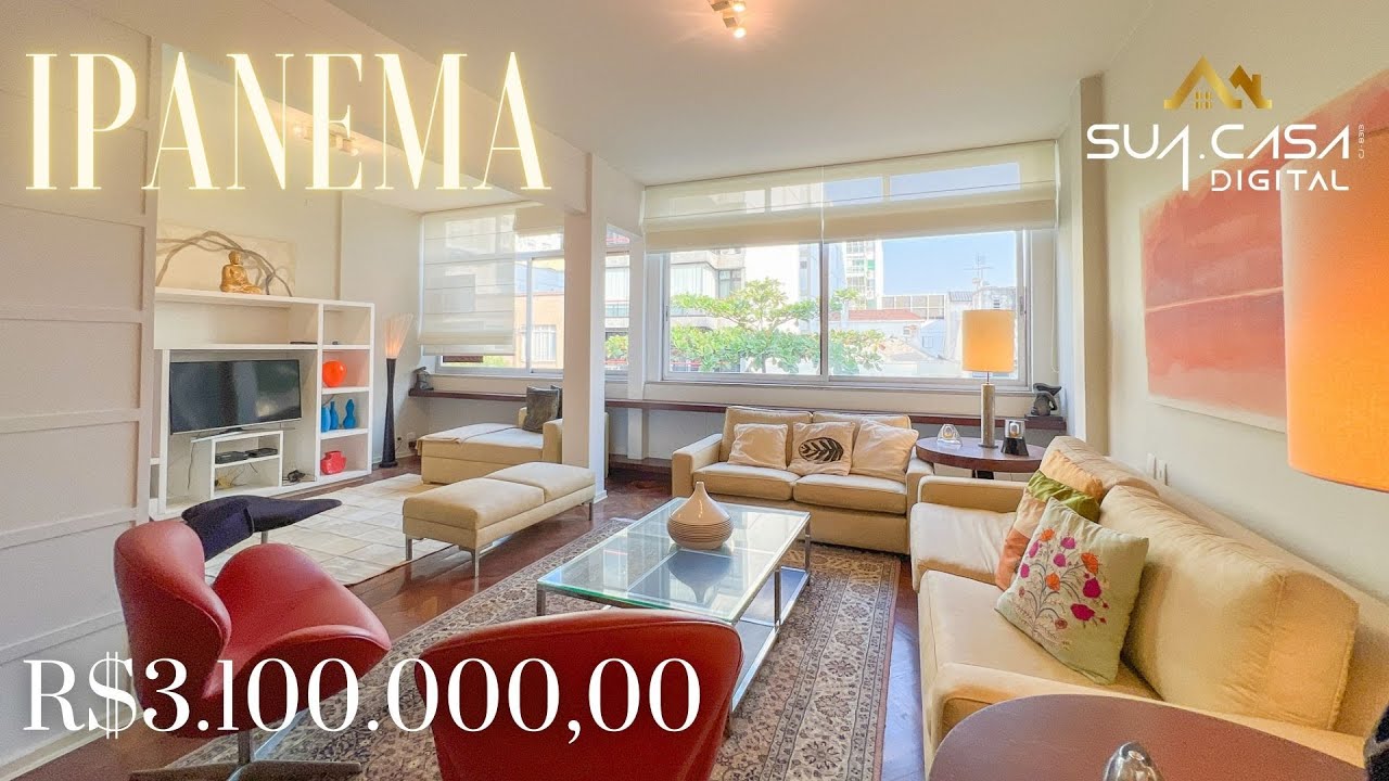 OPORTUNIDADE à venda em IPANEMA | APARTAMENTO mega conservado na QUADRA PRAIA de Ipanema