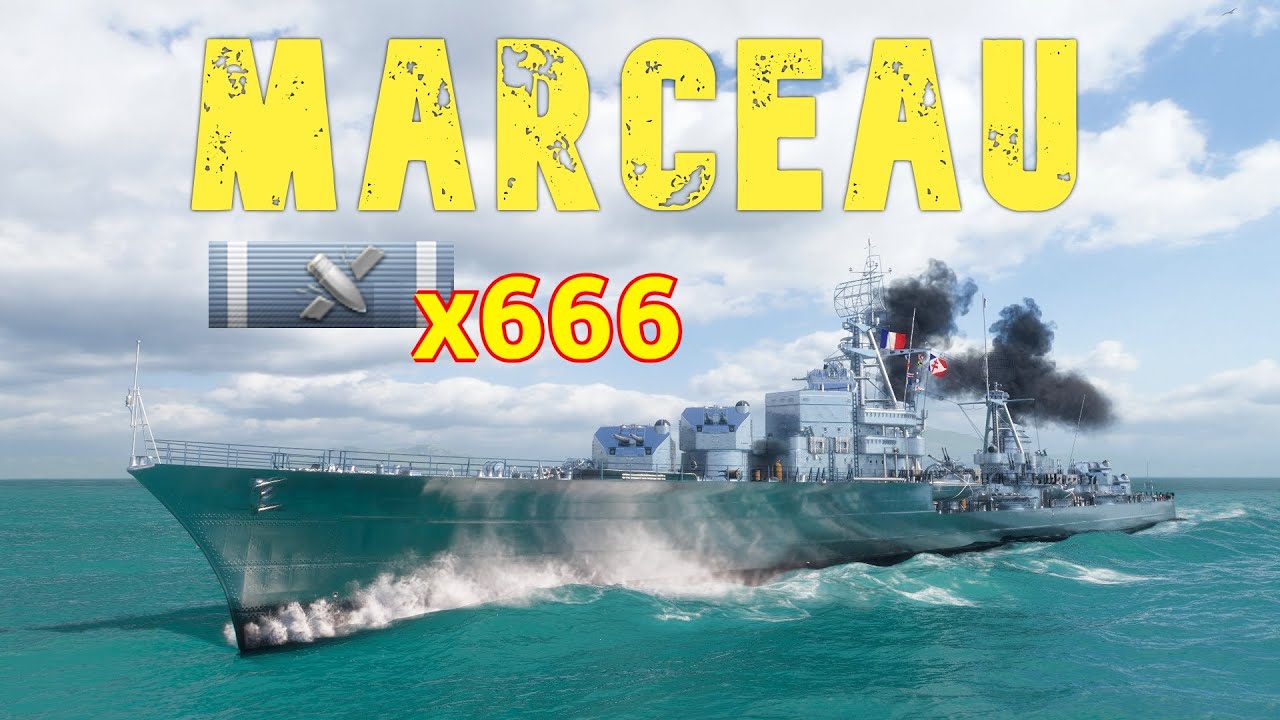 World of WarShips Marceau - 666 Hits – Survived With Just 218 HP!