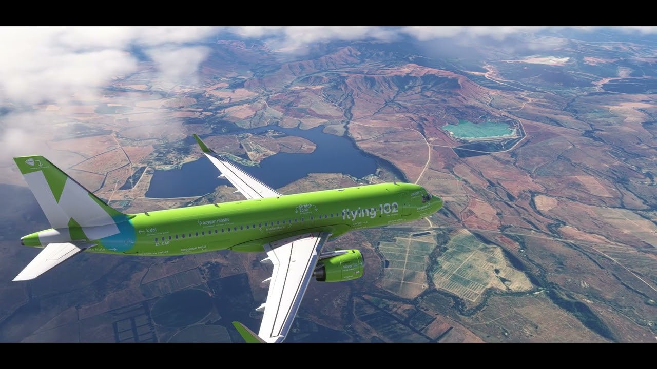 Kulula South African Airways A320 East London Kruger Joburg