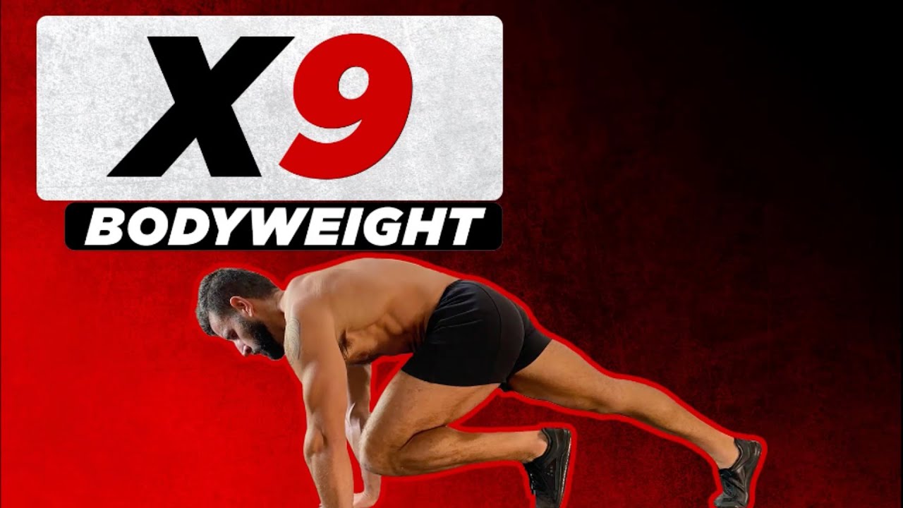 🔥X9: BODYWEIGHT Full Body Follow Along Workout at Home | BJ Gaddour