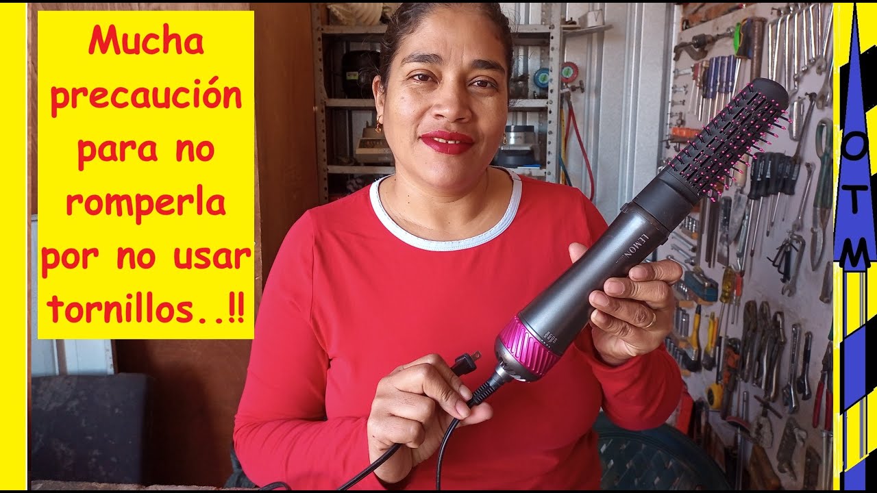 Como destapar y reparar una secadora de pelo Lemon que no funciona | No usa tornillos solo ensambles