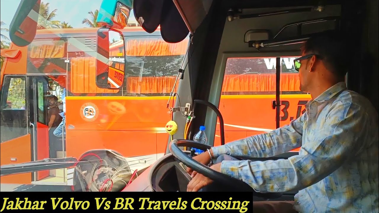 Jakhar Travels (Volvo)  Vs BR Travels (Tata) Bus Racing| 💯🔥|| High speed & Skilled driving 😎 ||