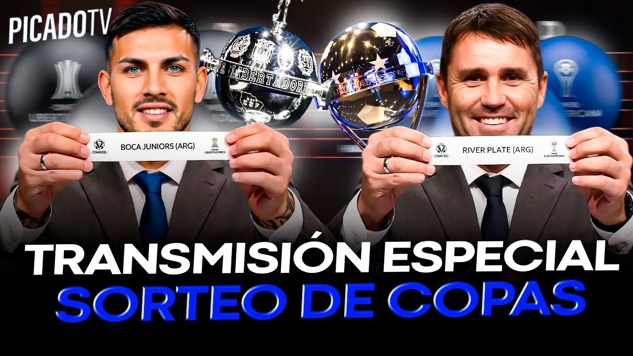 💣 PROGRAMA ESPECIAL SORTEO COPA LIBERTADORES| COPA SUDAMERRICANA| PICADO TV
