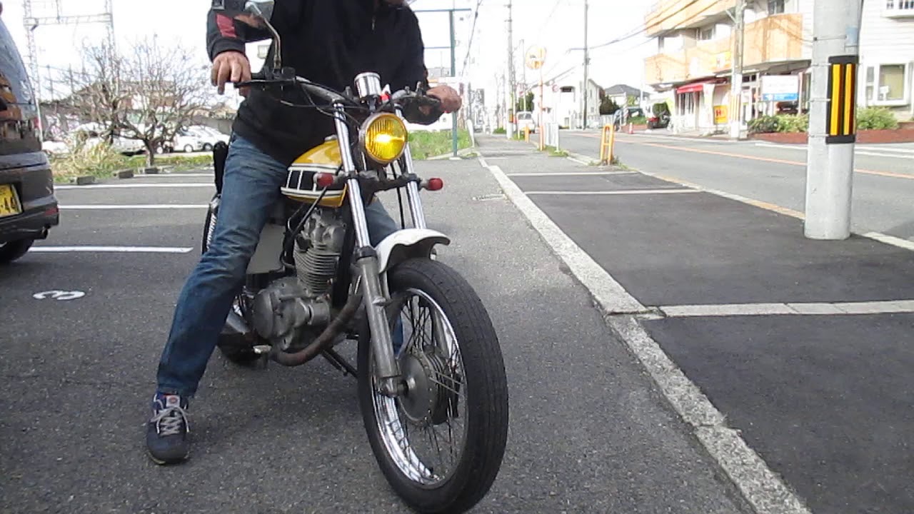 ★SR125　ストリートボバーカスタム　始動走行チェック動画★