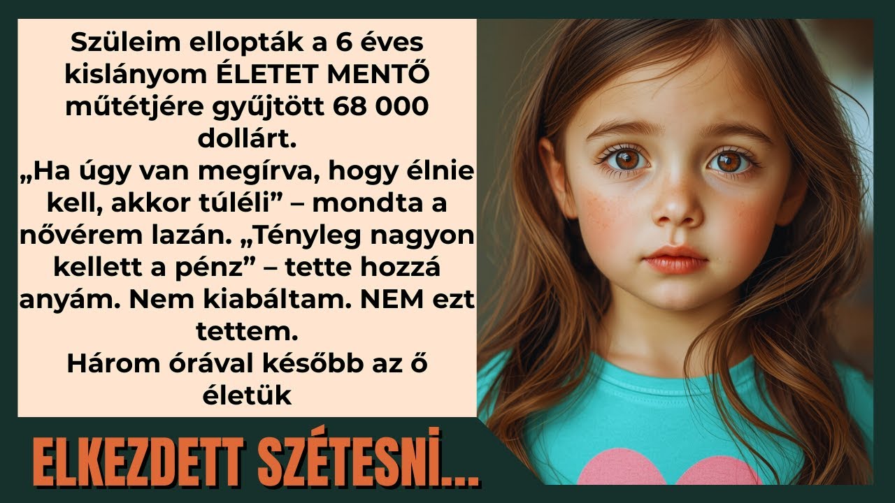 A szüleim elloptak 68 ezer dollárt a 6 évesem életmentő alapjából. Hamar megbánták…