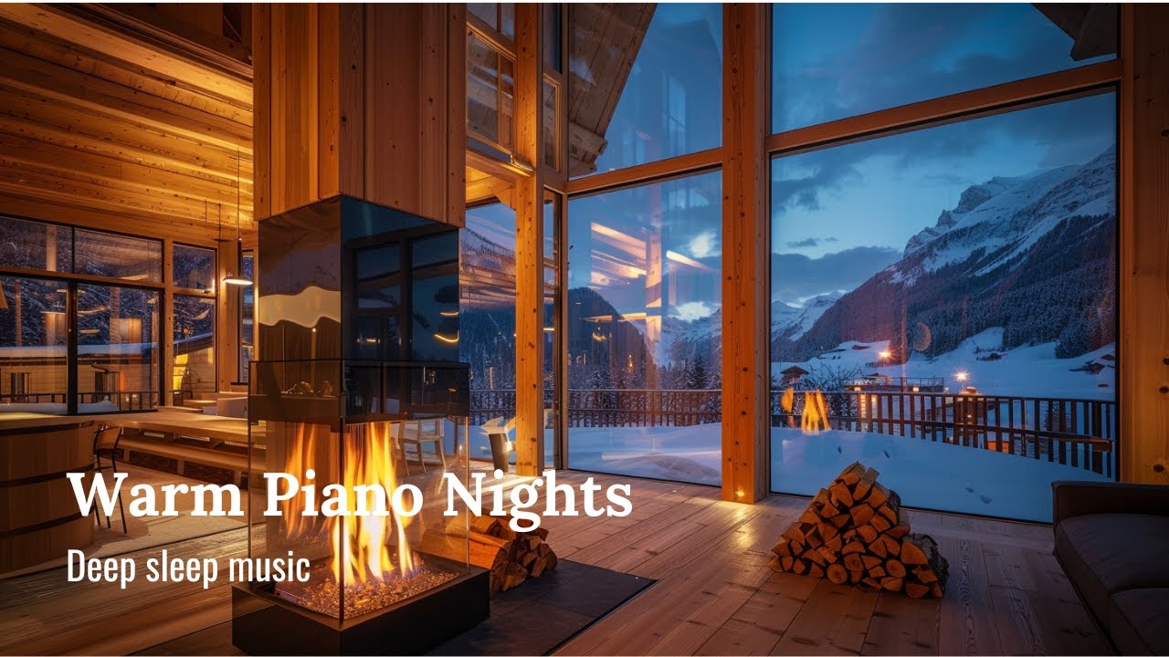 Warm Piano Nights 🌙 Deep Sleep Piano Music | Relaxing Music for Sleep & Stress Relief