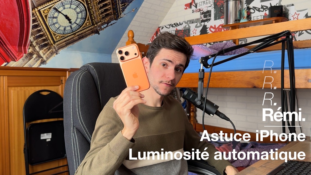 Accès plus rapide à la luminosité auto sur iPhone