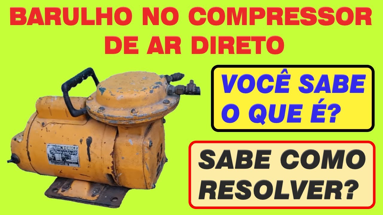 BARULHO ESTRANHO NO COMPRESSOR DE AR DIRETO - VOCÊ SABE O QUE É ? SABE COMO RESOLVER?