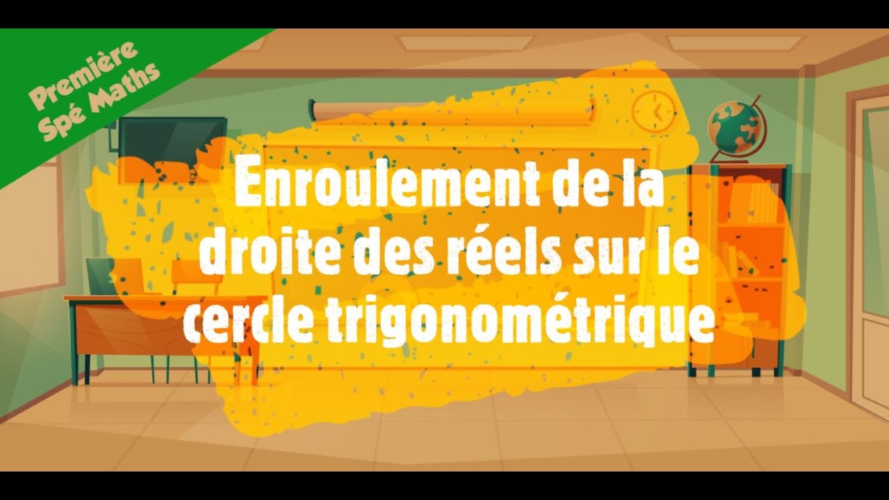 Trigonométrie - Enroulement de la droite des réels sur le cercle trigonométrique.