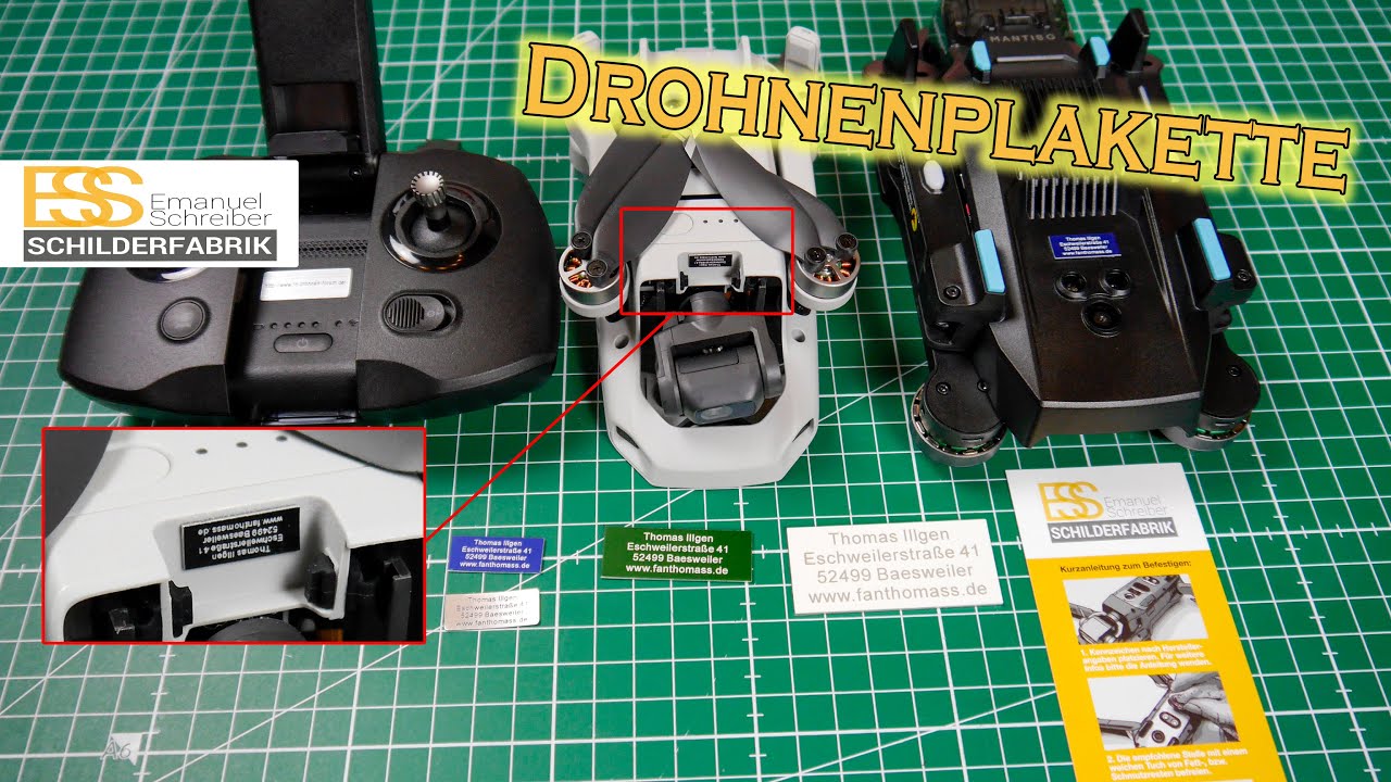 Drohnenplakette - Von der Schilderfabrik (www.schilder-schreiber.de)