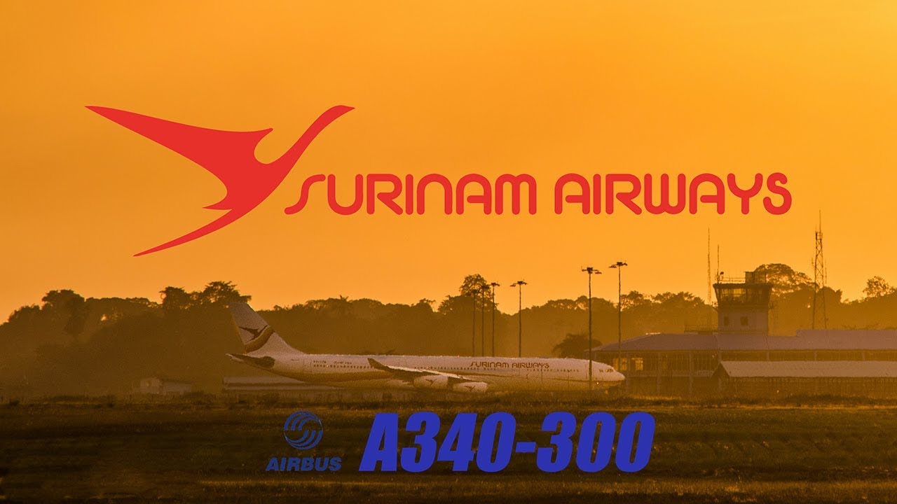 Golden Hour Departure A340-313 Surinam Airways