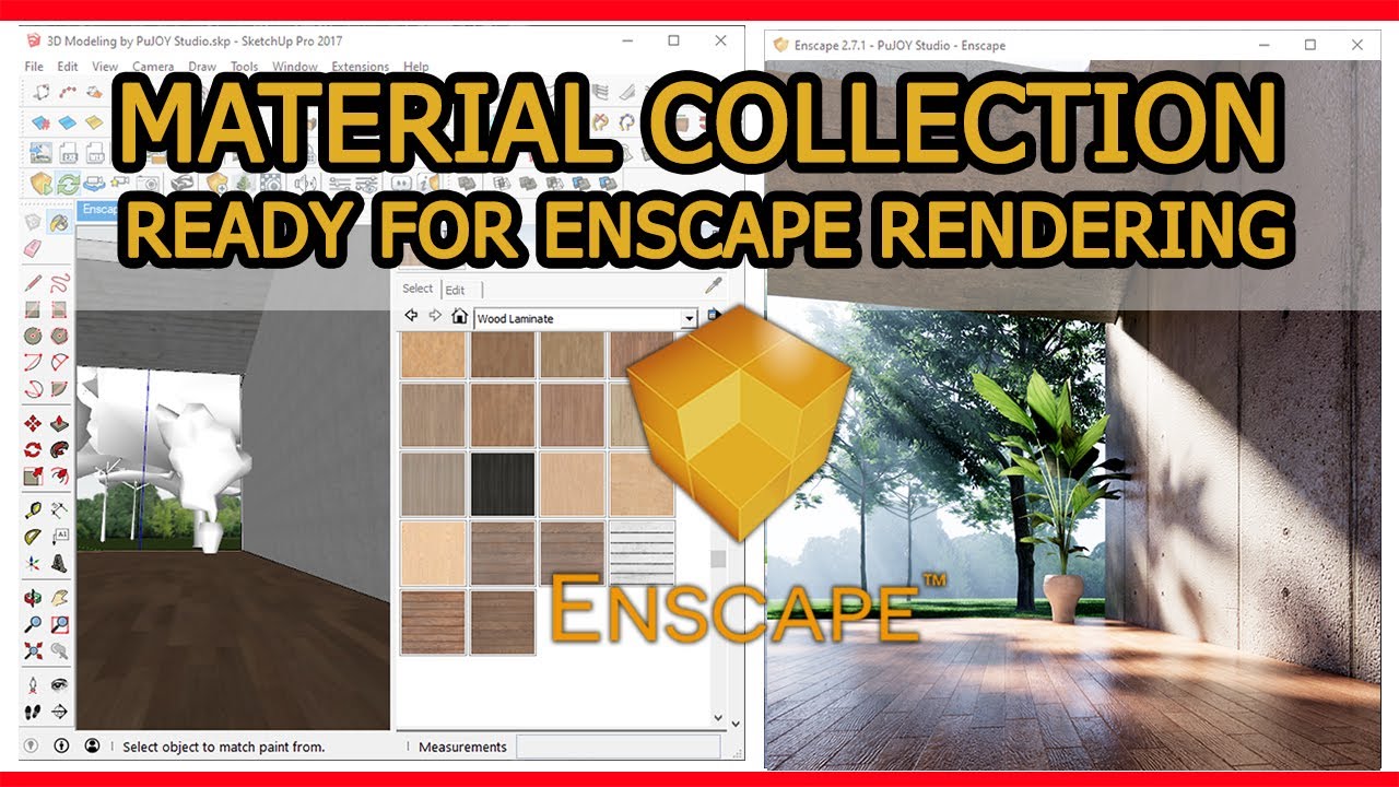 Enscape for SketchUp - Material Collection Ready for Enscape Rendering﻿ [20/100]