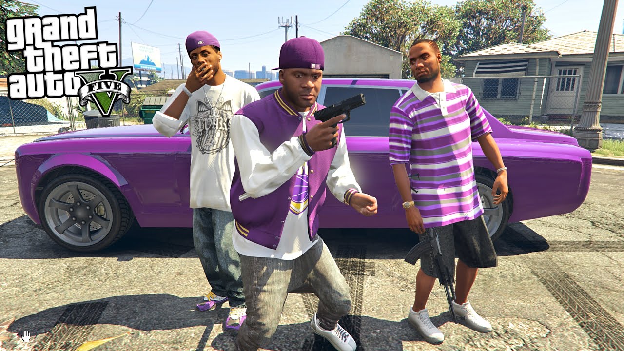FRANKLIN JOINS BALLAS GANG IN GTA 5!!!