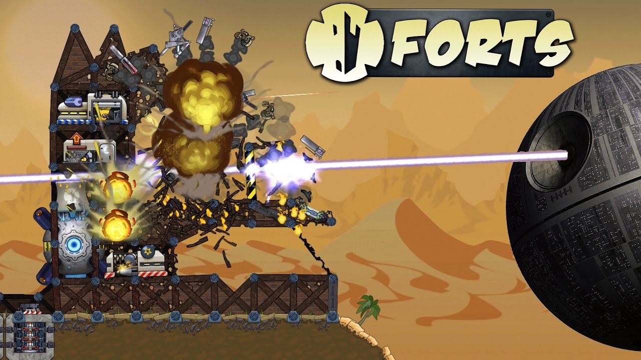 Deathstar Super Laser!  Forts Gameplay Part 1