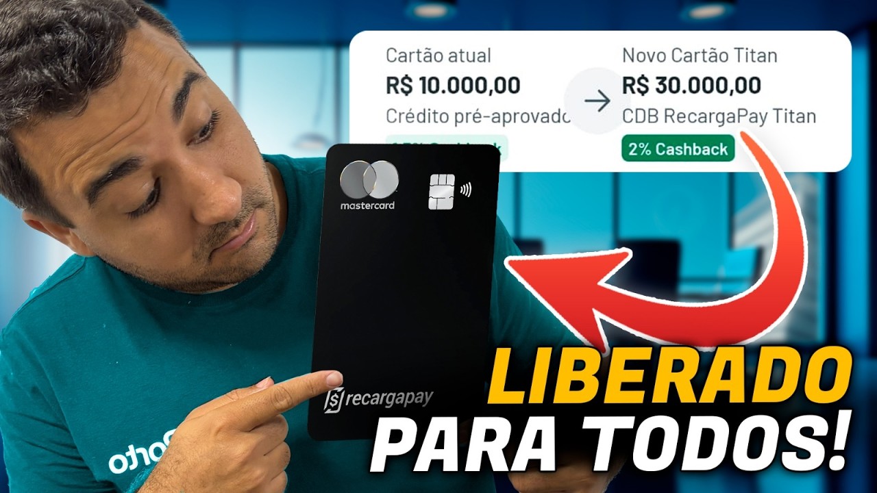 LIEBRADO PARA TODO O NOVO CART&Atilde;O TITAM MASTERCAD BLACK RECARGAPAY